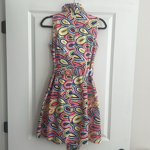 Melly M Riverside Ruffle Printed Wrap Dress Size - 6 - Picture 3 of 16